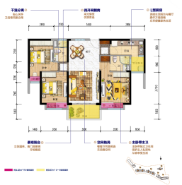 常宁碧桂园3室2厅1厨2卫建面120.00㎡