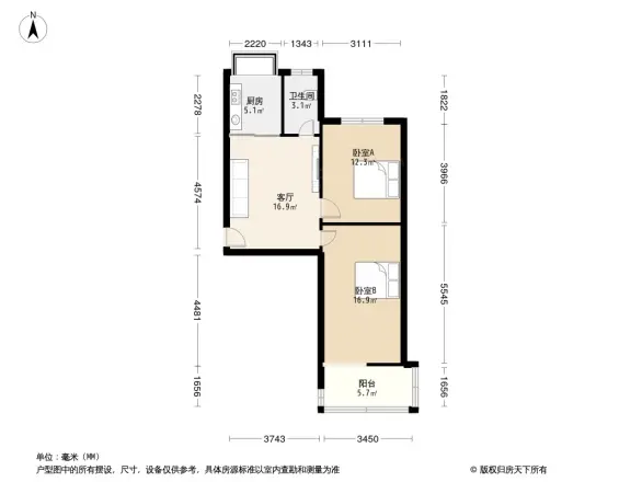 锅炉厂宿舍户型图