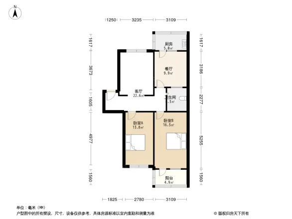 太行机械厂宿舍户型图