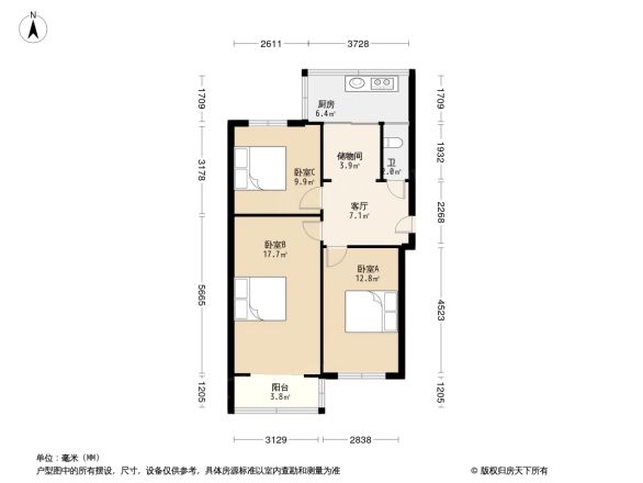 省外运物流公司宿舍户型图