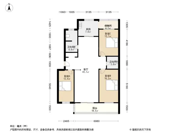 翠屏花园户型图