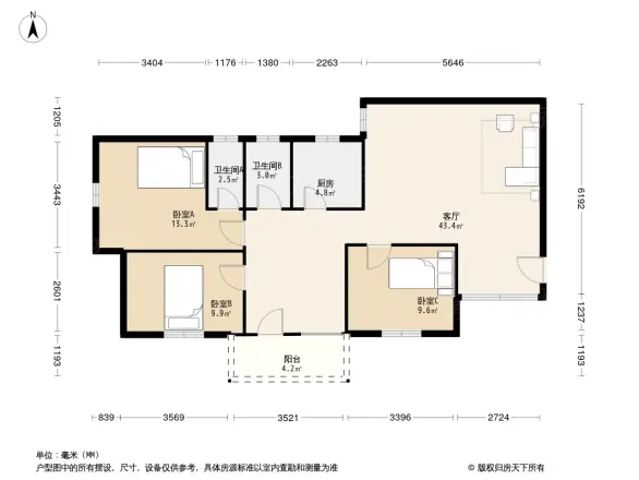 金泰花苑户型图