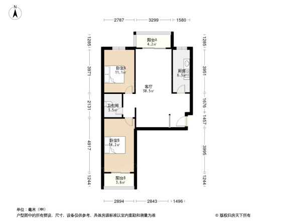 西山绿岛户型图