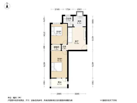 北二环农机街宿舍户型图