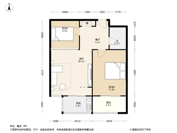 百盛朗庭户型图