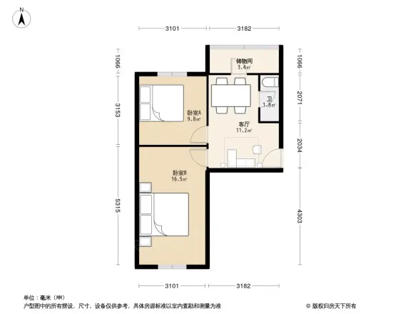 育才街燃料公司宿舍户型图