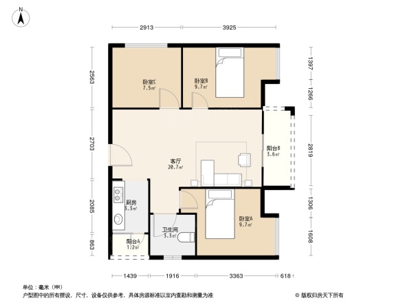 中天南国锦苑户型图