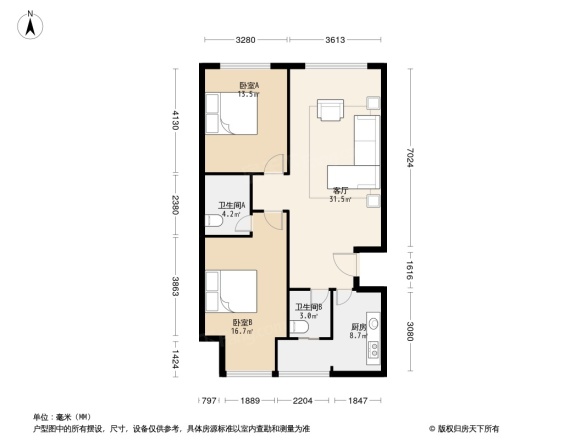 石家庄鑫界王府户型图图片