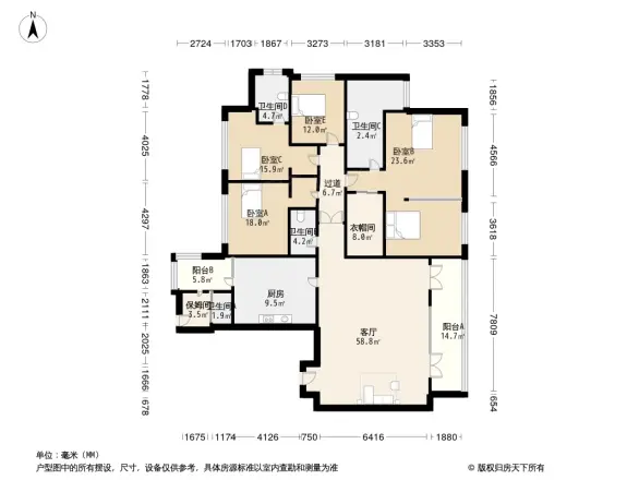 武汉天地御江苑三期户型图