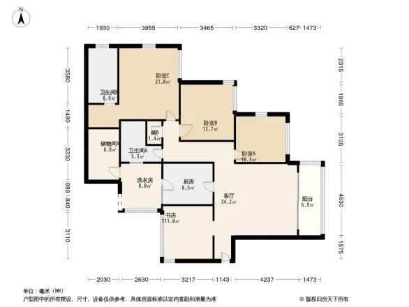 武汉天地御江苑三期户型图