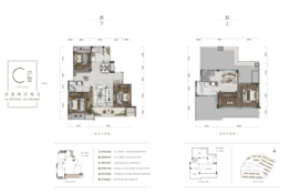 光明拾光里MOMΛ4室2厅1厨2卫建面125.85㎡