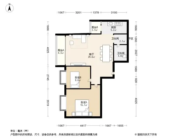 滨河丽景户型图