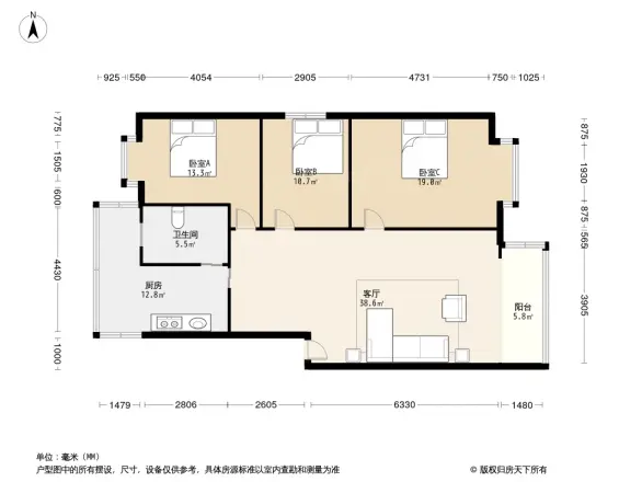 星川福苑户型图