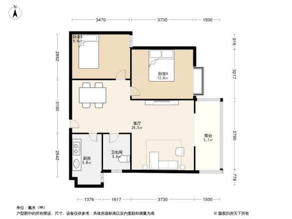 滨河丽景户型图