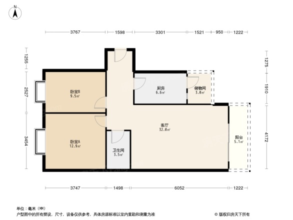 滨河丽景户型图