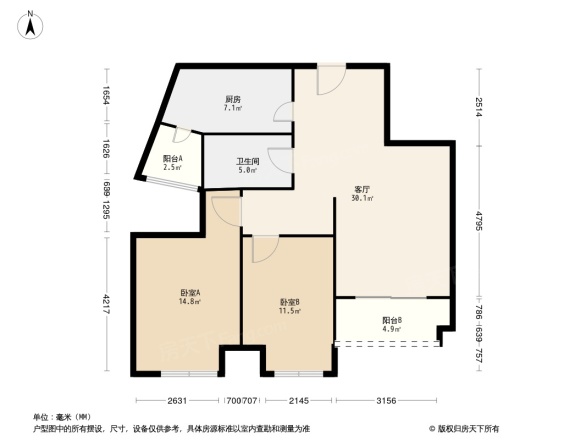 万辰广场户型图