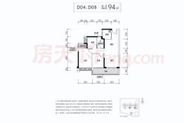 臻品阳光誉苑3室2厅1厨1卫建面94.00㎡