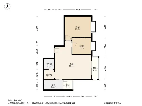 滨河丽景户型图