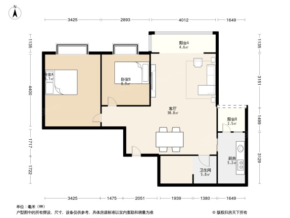 滨河丽景户型图
