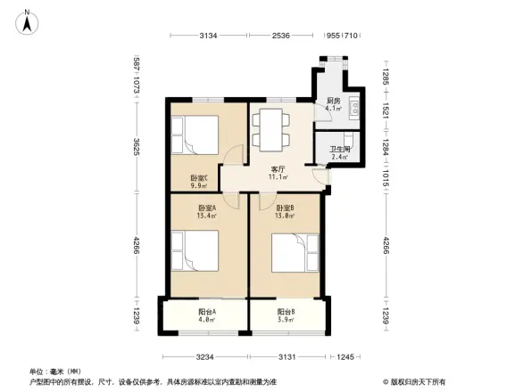 八一路邮电干校宿舍户型图