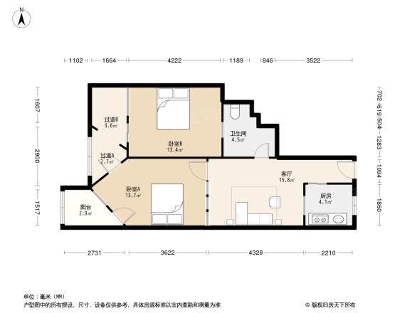 彭刘杨路社区户型图