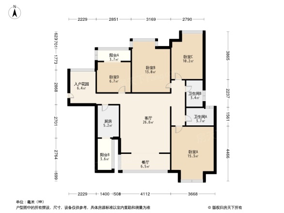 香楠湖户型图