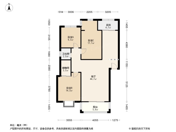 鹤舞青城户型图