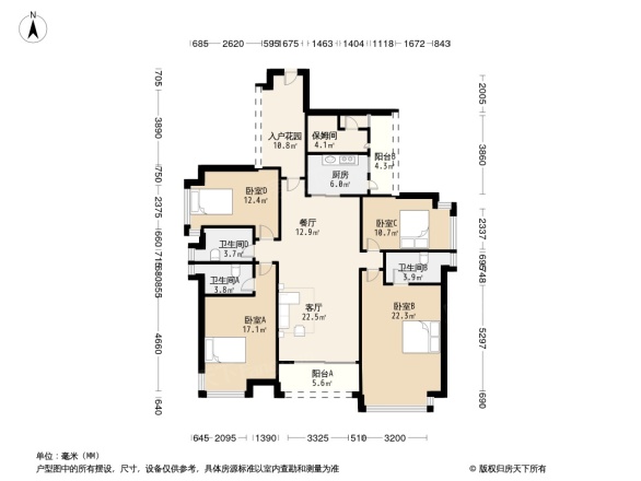 世纪城国际公馆香榭里户型图