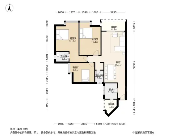 巴蜀教师楼户型图