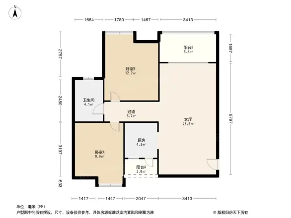 中铁金花国际城户型图