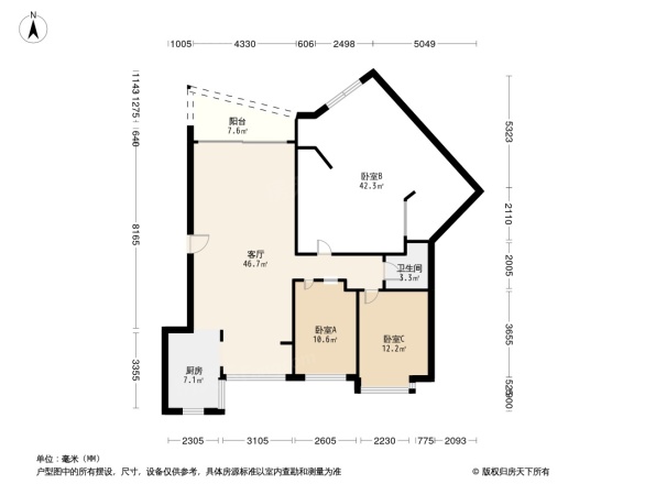 圣安卓花园一期户型图