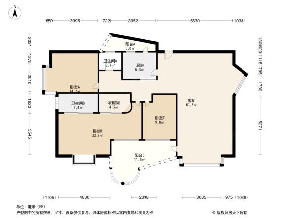圣安卓花园一期户型图