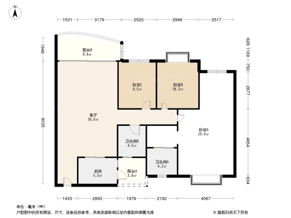 圣安卓花园一期户型图