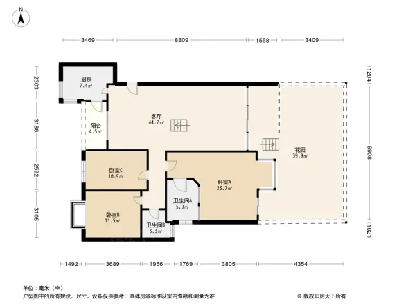 圣安卓花园一期户型图