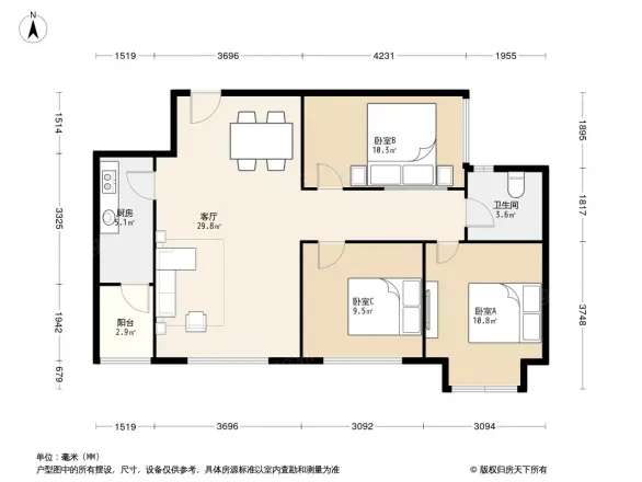 天祥广场户型图