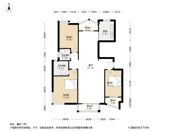 天山观澜豪庭户型图