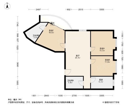 宇济天仙大厦商住楼户型图