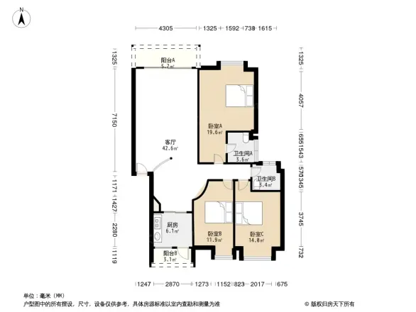 佛山奥园凯茵苑户型图