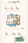 二期樾江府D128平方米户型