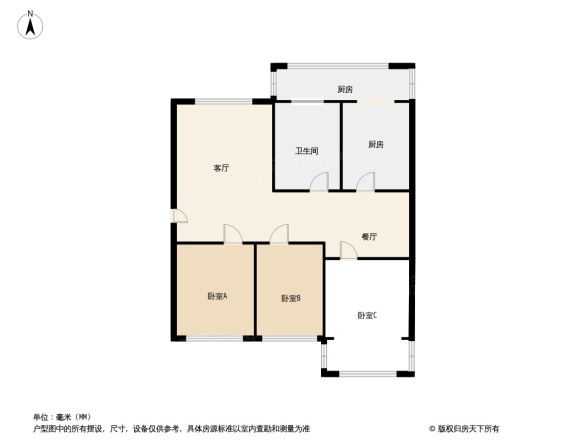 五女冢路1号院户型图