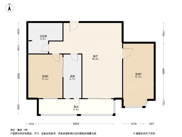 双泉堡125号院户型图