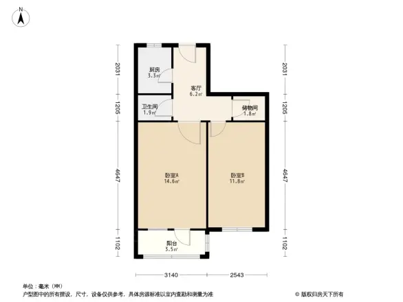 北礼士路60号院户型图