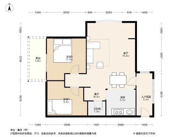 三盛中央公园户型图