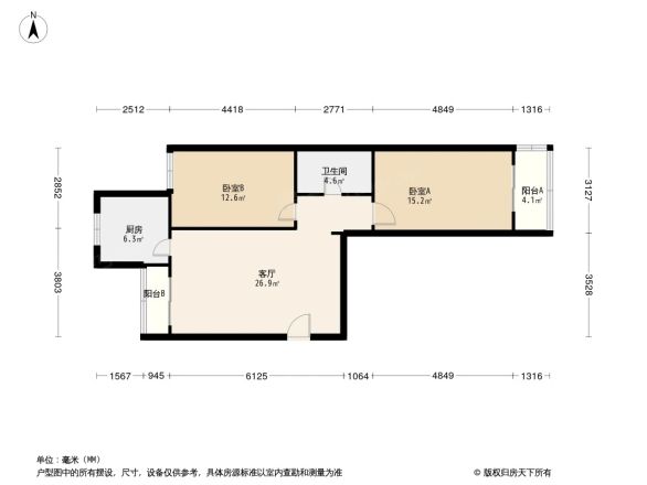 西山峻景户型图