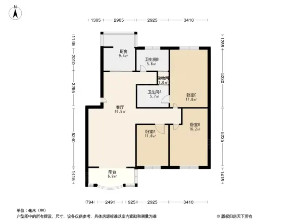 名景花园户型图