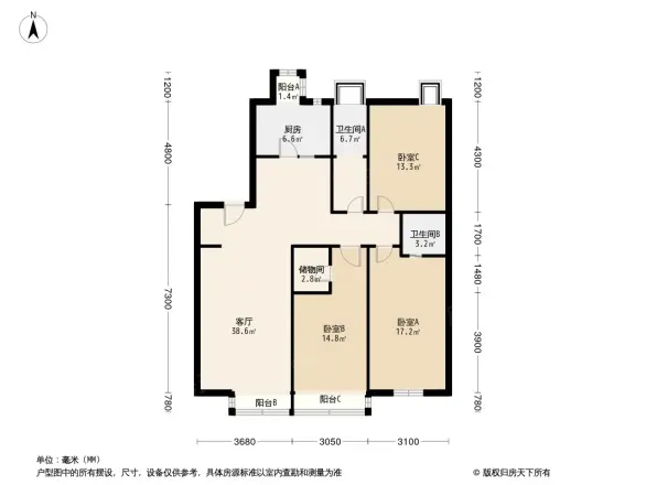 中芯花园户型图