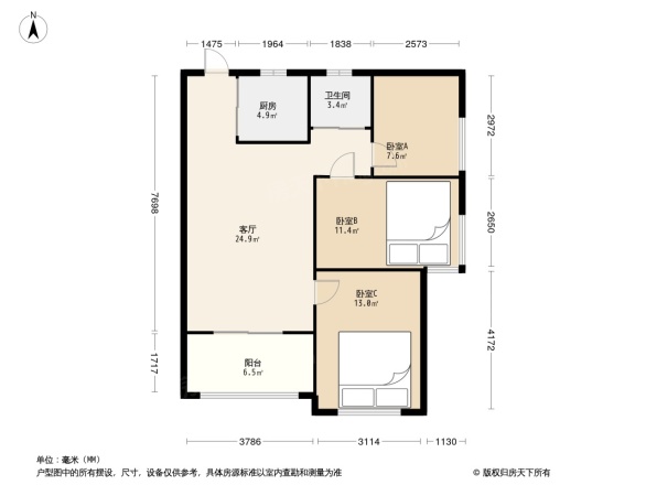 福清金辉华府户型图图片