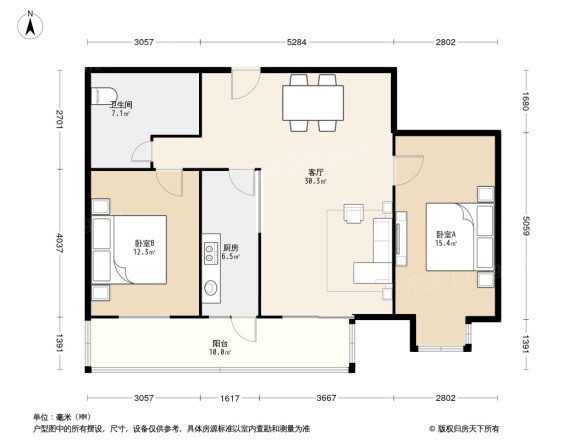 双泉堡125号院户型图