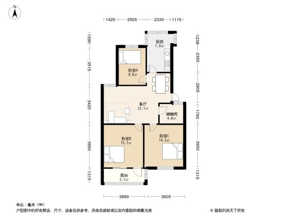 锦园小区户型图