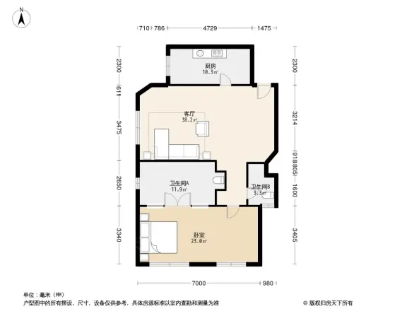 贡院六号户型图